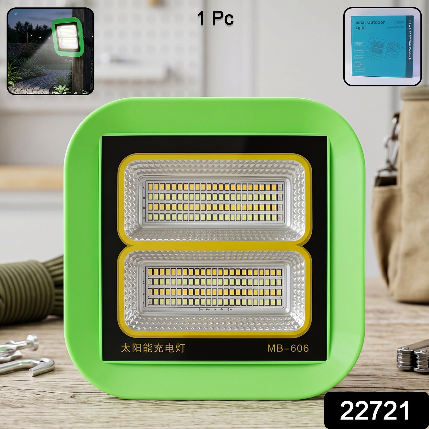 Solar Rechargeable Led Flood Light Portable Outdoor Illumination