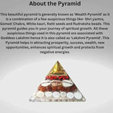 Transform Your Space with the Crystal Wealth Gomati Chakra Shree Yantra Pyramid - Shop Friq