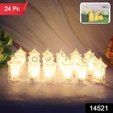 Set Of 24 Led Decorative Lantern Lights Candle