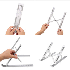 Metal Portable Laptop Stand With 7 Adjustable Angles (1 Pc) - Shop Friq