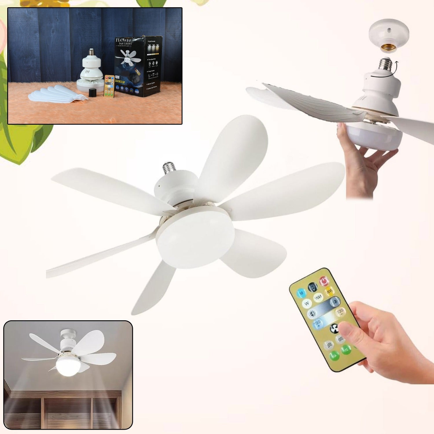 40w Led Ceiling Fan Remote Control - Shop Friq