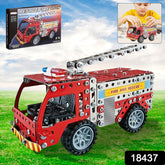 Metal Diy Fire Truck Building Blocks For Kids (Fire Truck 292pcs Of Truck Tool 1 Set)