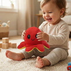 Reversible Octopus Mini Plush Toy (1 Pc)
