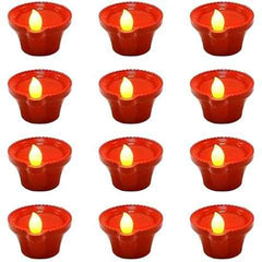 Illuminate Your Space with Eco-Friendly Water Sensor Electric Diyas - Pack of 18 - Shop Friq