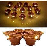 Illuminate Your Space with Eco-Friendly Water Sensor Electric Diyas - Pack of 18 - Shop Friq