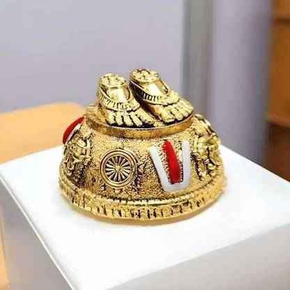 Divine Blessings of Lord Balaji: Authentic Balaji Charan with Shanku Chakra Namam - Shop Friq