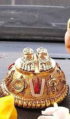 Divine Blessings of Lord Balaji: Authentic Balaji Charan with Shanku Chakra Namam - Shop Friq