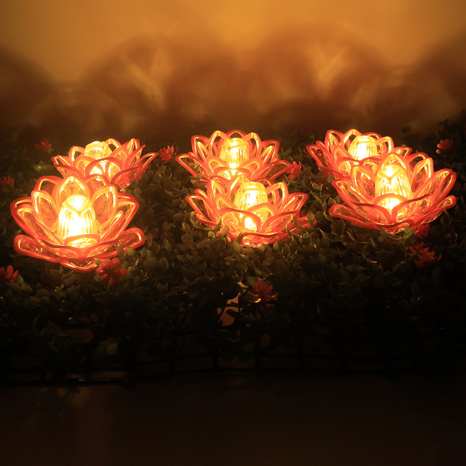 Enchanting Lotus LED Flameless Candles - Set of 6 for Serene Spaces - Shop Friq