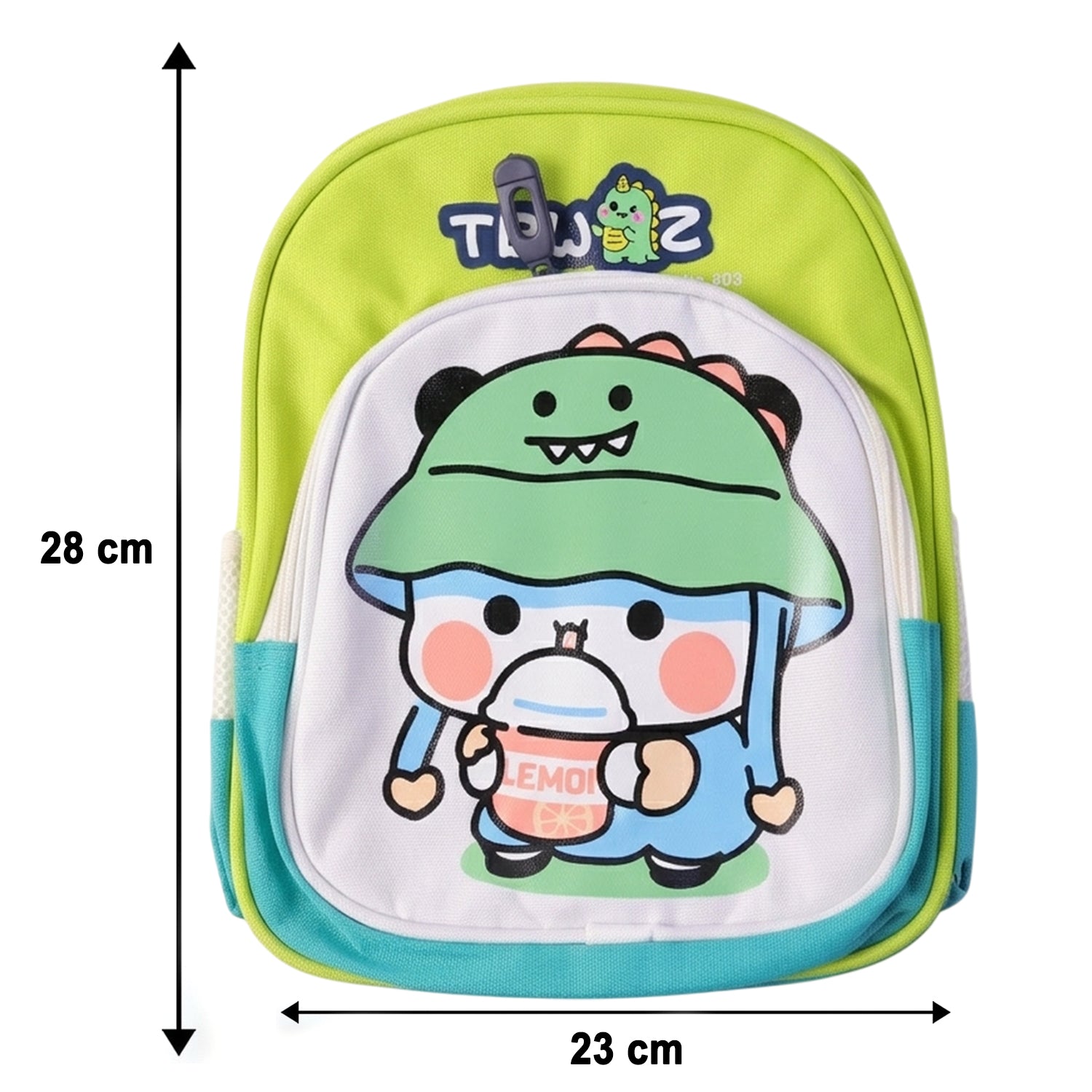 Cute Cartoon Printed Kids Sling Backpack Lightweight School Bag (28x23 Cm)