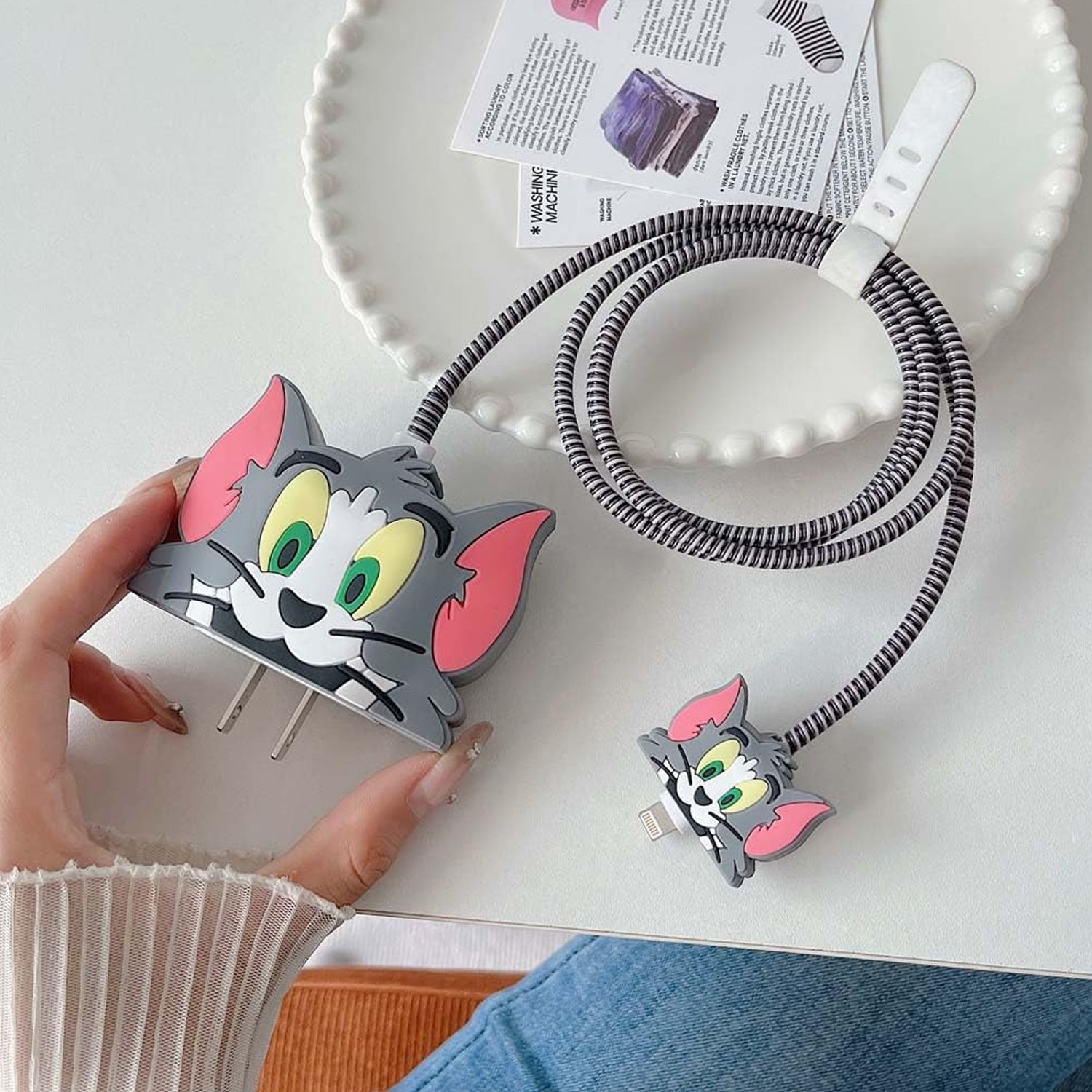 Cartoon Character Silicon Charger Case Cover For Ip 18-20w (Mix Design 1 Pc) - Shop Friq