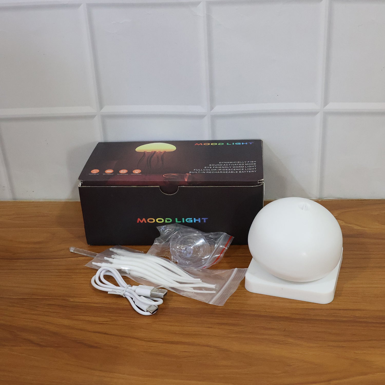 Jellyfish Shape Led Mood Light Lamp (1 Pc)