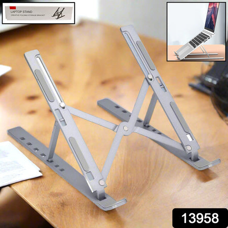 Metal Portable Laptop Stand With 7 Adjustable Angles (1 Pc) - Shop Friq