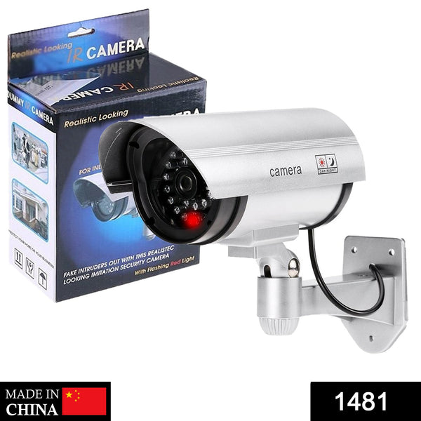 Fake Dummy CCTV Security Camera with Blinking LED - Indoor & Outdoor Use