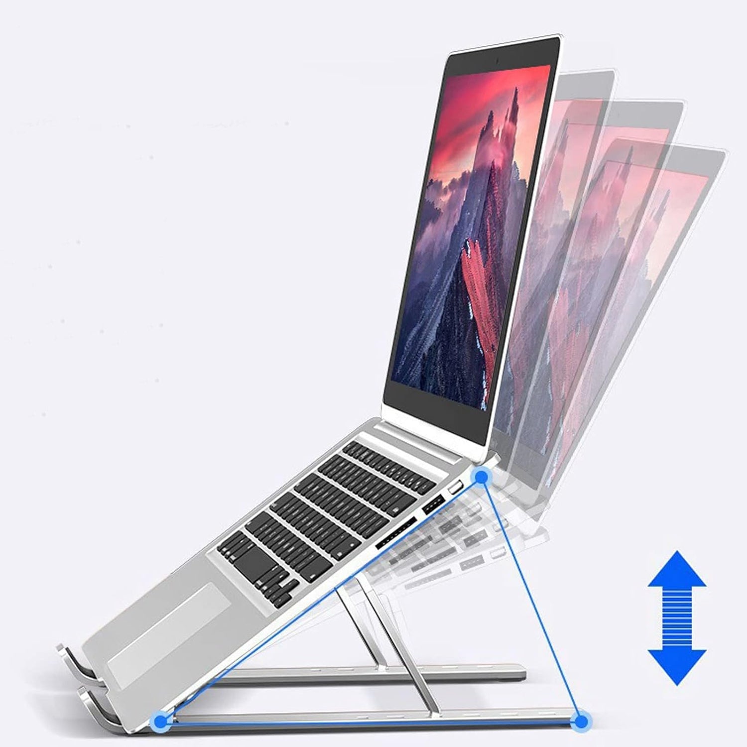Metal Portable Laptop Stand With 7 Adjustable Angles (1 Pc) - Shop Friq